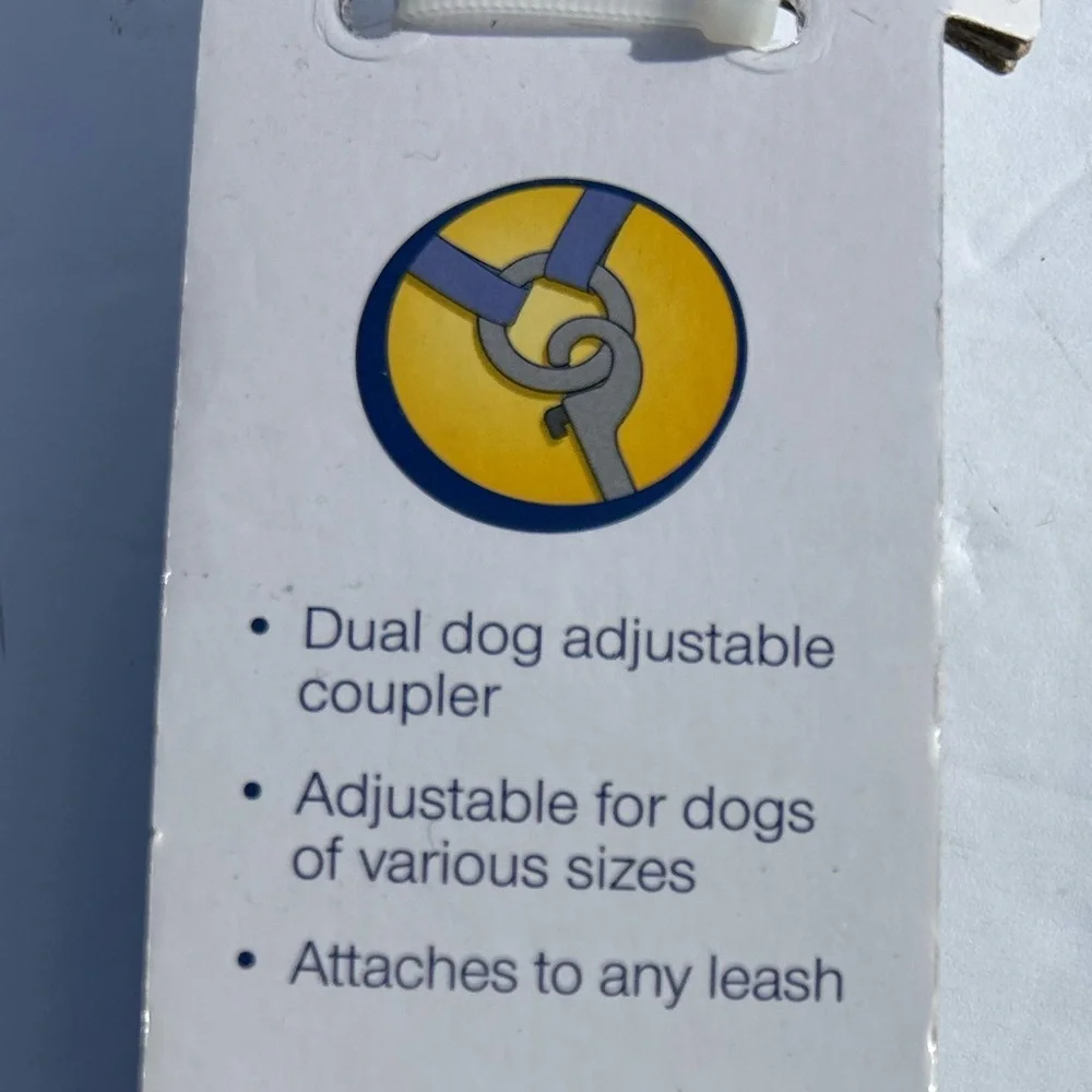 Dual dog coupler leash adjustable extension